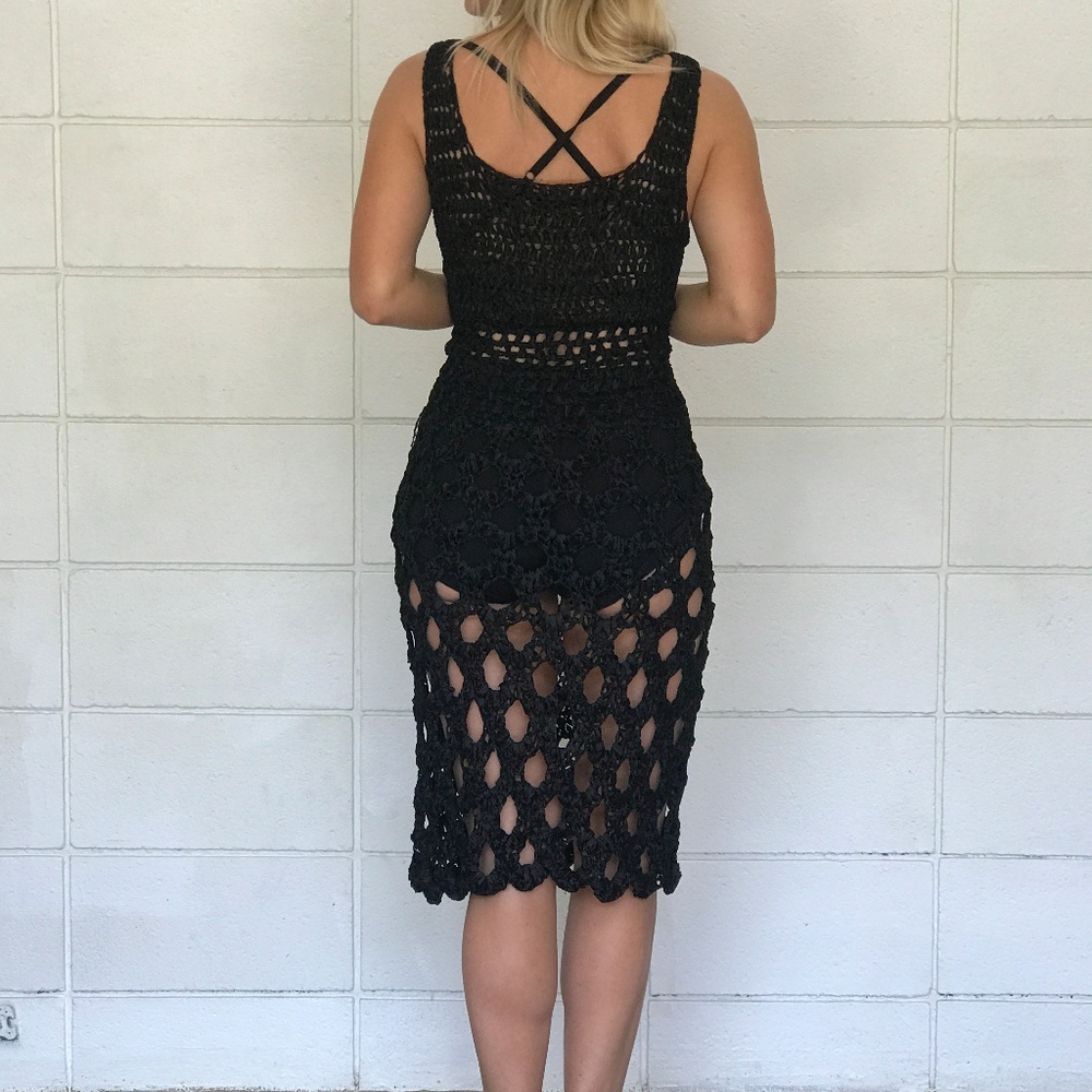 Vintage Midi Crochet Dress - Picture 5 of 6